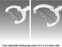 Adjustable Doll Stand, Fits 7, 8, 9, 10 ,11, 12, 13, and 14 inch Dolls or Action Figures, Waist is 0.1 to 2.6 inches (2Pcs Clear)...