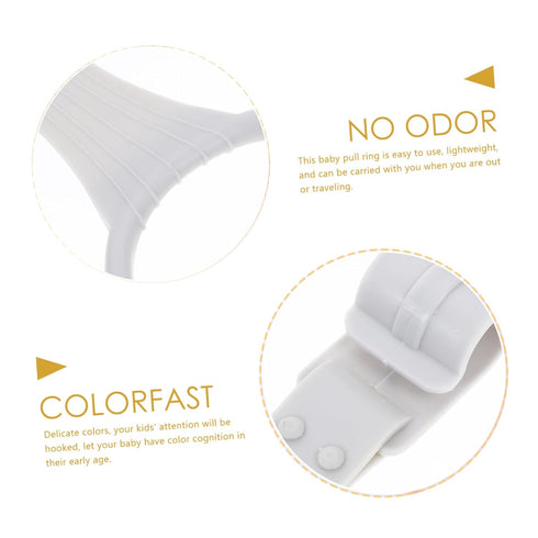 Totority 1 Pair cot playpen Items Bed Crib Pull Rings Infant Bed Stand up Rings Pull up Rings The Fence Supplies Safety Ring Child Accessories Por...