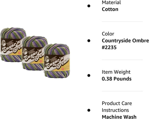 Sugar'N Cream Yarn - Ombres-Country Side......