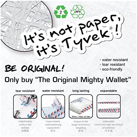 mighty wallet Tiger Warrior Tyvek Wallet | Paper Wallet | micro wallet | minimalist wallet...