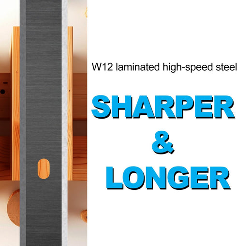 Asieg Tool Planer Blades Knives 12.5 Inches for Delta 22-560 22-562 22-565 TP400LS Craftsman 21758 Wen 6550 Triton TPT125 Performax Grizzly TP305 ...