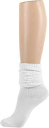WOWFOOT Women Scrunch Socks Knit Soft Warm Casual Fall Winter Knee Slouch Sock...