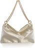 FEICHANGHAO Women's Satin Evening Handbag Shoulder Bag Wedding Prom Formal Clutch Party Purses...