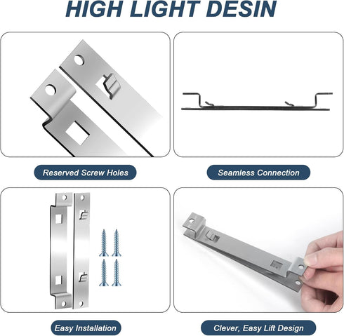 2 Sets Bird House Hanger Brackets, Bird House Mounting Bracket, Bird House Bracket Racks, Bird House Rack Support for Hanging Outside Birdhouse, O...