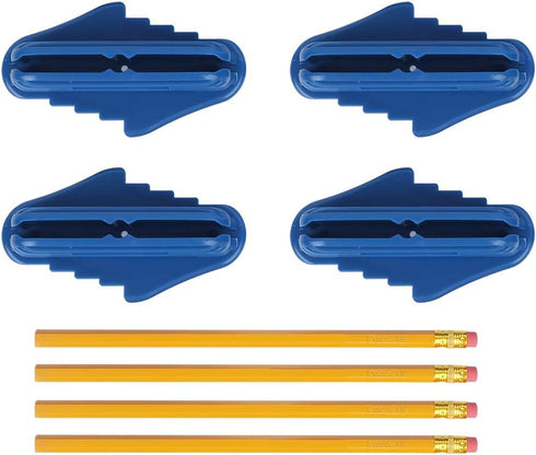 Jeanoko 4pcs Center Finder Tool Line Scriber Prcatical Woodworking Center Line Gauge Multifunctional Center Scriber Marking Tools Collet and acces...