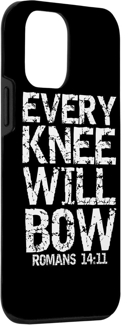 iPhone 12 mini Christian Lordship Quote Jesus is Lord Every Knee Will Bow Case...