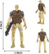 14 Pack Army Men and SWAT Team Soldiers Action Figures,Soldiers Action Figures Playset with 14 Design Military Weapons Accessories, for Kids Child...