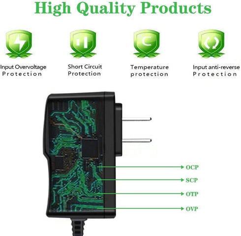 Power Adapter Repalcement for Yealink T2/T4 Series IP Phone, AC DC Adapter for Yealink IP Phone Power Supply PS5V1200US, Fit for All 5V 1A/2A IP P...