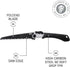 SOG Folding Saw - Wood Saw, Hand Saw, Pruning Saw and Camping Saw with 8.25 Inch Removable Blade and Compact Sheath for Foldable Saw (F10N-CP) , B...