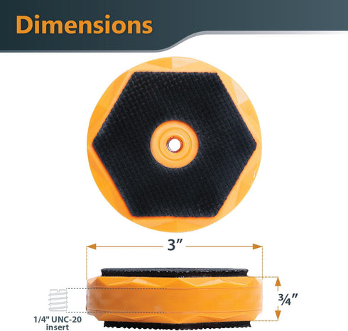 POWERTEC T Track & Work Bench Stops Plus Work Grippers and Finishing Cone Fits 3/4" Bench Dog Hole, Bench Dog Cookies for Sanding, Routing, Finish...