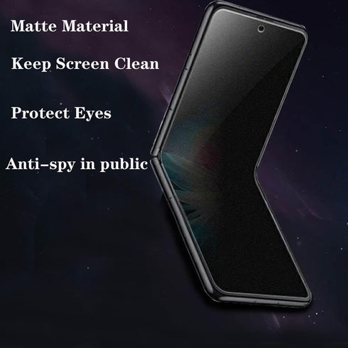 3 Pack Privacy Matte Screen Protector Compatible with Samsung Galaxy Z Flip 4 5G 2022,Anti-Peep 1PCS Outside Screen Protector+1PCS Inside Screen P...