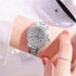 CdyBox 3Pack Ladies Diamond Watch Luxury Rhinestone Bracelet Quartz Analog Watches Set Wristwatch for Women...