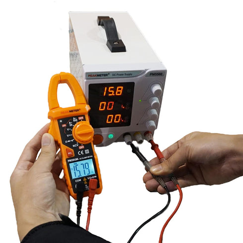 Digital Clamp Meter Auto-Ranging Multimeter Amp Voltage Tester Measure AC Current 600 A, AC/DC Voltage, Resistance, NCV, LPF, Diodes, Continuity a...