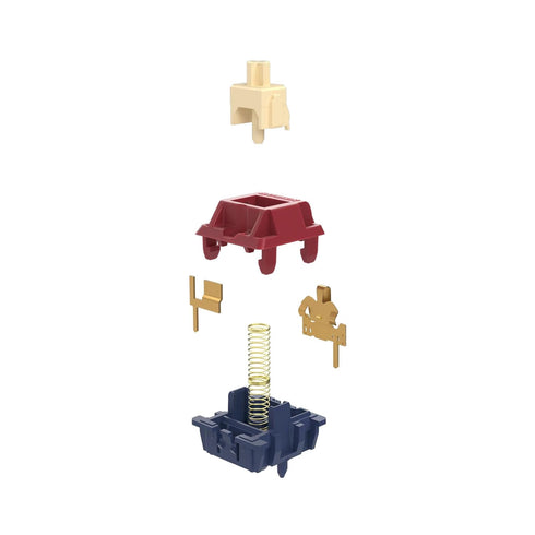 Gateron Quinn Switches, Tactile 5 Pins 59gf RGB Pre Lubed for MX Mechanical Keyboard (10PCS)...