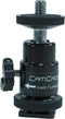 Cam Caddie® 360° Metal / Steel Mini Ball Head with Lock and Hot Shoe Adapter - Most Versatile Ball Head available with All 3 Mounting Options: Fla...
