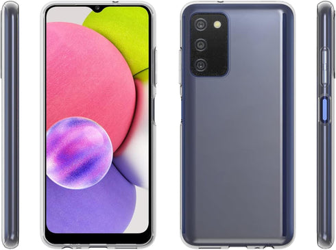 Galaxy A03S Clear Case,Slim Thin TPU Soft Silicone Flexible Shockproof Anti-Scratch Protective Phone Cover for Samsung Galaxy A03S,Crystal Clear...