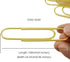4 Inch Large Paper Clips 35 Pcs Brightly Colored Gold Vinyl Coated Rust Resistant Smooth Finish Large Jumbo Paperclips for Office School Documents...