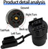 Trailer Plug Adapters, 7 Pin to 4 and 5 Flat Blade Trailer Connector, 2-in-1 Flat Blade Plug, Automotive Accessories Universal for Trailer, Tow Hi...