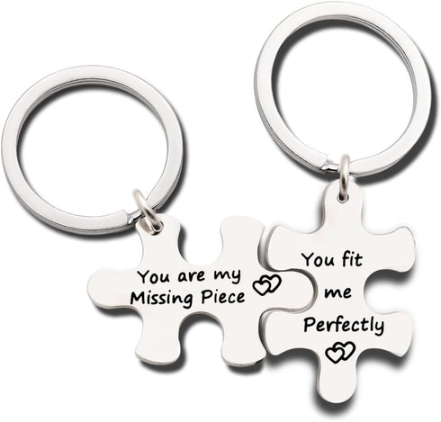 Couples Jewelry Accessories Silver Key Chains Rings Keychain Valentines Gifts for Husband Wife Boyfriend Girlfriend (3)...