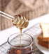 2pcs 6inch Reusable Glass Honeycomb Stick Honey Dippers Sticks Honey Stirrer Wand Honey Jar Dispense Drizzle Spoon for Maple Syrup, Molasses,Melte...