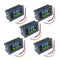 diymore 5PCS 0.28" Volt Amp Meter Digital Voltmeter Ammeter DC 100V 10A Waterproof Dual Display Current Voltage Meter Mini Ammeter Voltmeter 3 Bit...