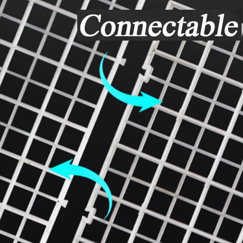 8PCS Fish Tank Dividers Lid, Aquarium Grid Bottom Isolation Tray Board, Plastic Egg Crate...