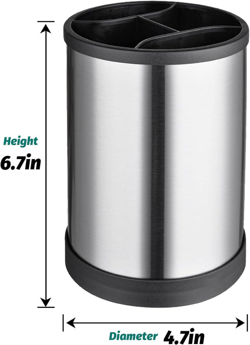 kitchen utensil rack oversized shovel spoon storage rack kitchen countertop cutlery cooking storage rack stainless steel 360 degree rotating weigh...