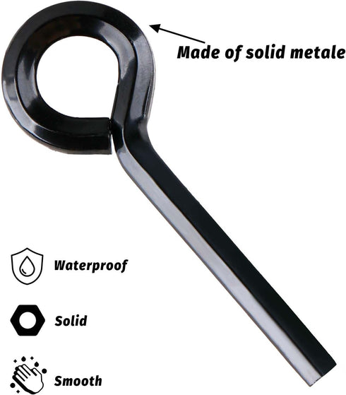 5 Pack Allen Wrench Door Key with Full Loop, 7/32-inch Black Hex Key Dogging Key for Push Bar Panic Exit Device, Standard Metal Allen Key Sets...