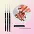 Winstonia Striping Nail Art Brushes for Long Lines, Details, Fine Designs. 3 pcs Striper Brushes with Caps - AMAZING TRIO...