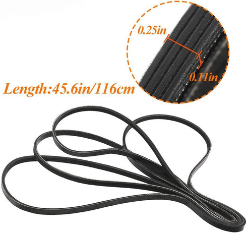 Sudopo 8066065 Dryer Drum Belt Compatible with Whirlpool Kenmore Dryer Replaces 341241 33002535 53-2910 3394651 695055