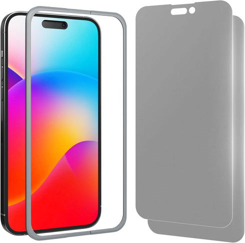 2 Pack Matte Screen Protector for iPhone 14 Pro Max 6.7 Inch, Anti-Fingerprint & Anti Blue Light Screen Protector Tempered Glass Easy Installation...
