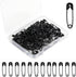 300Pcs Safety Pins, BetterJonny Black Nickel Plated Steel Safety Pins 32mm Small Metal Safety Pins with Storage Box for Craft,Jewelry Making,Sewin...