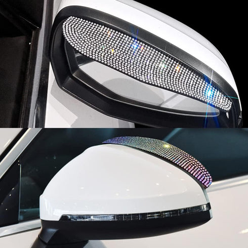 2PCS Car Rear View Mirror Rain Visor Guard,Universal Car Rear View Mirror Rain Cover,Waterproof Auto Mirror Rain Visor,Carbon Fiber Car Side Mirro...
