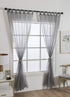 ZebraSmile 1 Panel Tab Top Curtains for Bedroom Sheer Drapery Semi Sheer Curtain Sheer Drape Curtains for Living Room Semi Sheer Curtain Kitchen S...