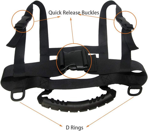 Kids Ski Harness Heavy Duty Ski Shoulder Training Harness Ski Training Leash for Skating, Skateboarding, Snowboard, Roller Skating, Cycling for Ki...