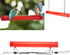 Hummingbird Feeder, Windproof Hanging Bird Feeder with Rest Pole for Garden for Balcony for Outdoor...