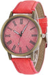 CdyBox 6 PCS Men Women Watch Simple Round Analog Quartz Wristwatches Business Watches Gifts...