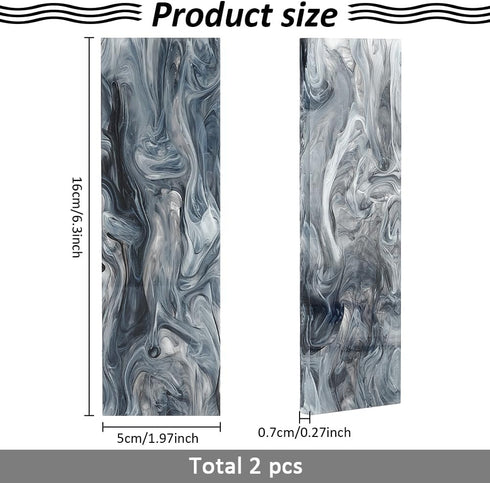 2pcs Marble Pattern Acrylic Knife Handle Scales Black Knife Grips Sheets Knife Scales Slabs Making Rectangle Knife Handle Tool 6.3×2×0.27inch for ...