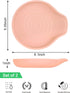 Silicone Spoon Rest for Stove Top, 2 Pcs Stove Spoon Holder, Coffee Spoon Rest for Spatula, Tongs or Spoon, Gray & Pink...