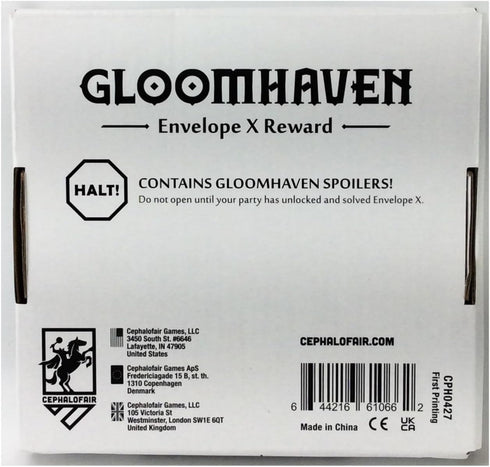 Gloomhaven: Envelope X Reward - Non-Descript Product to Use with Gloomhaven Board Game, Expansion Accessory...