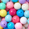 Beadthoven 120pcs 12 Colors Bubblegum Beads Bulk 20mm Focal Beads for Pens Opaque Candy Color Easter Beads Large Acrylic Beads Plastic Chunky Bead...