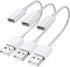 USB C Female to USB Male Adapter (3-Pack),Type C to USB A Charger Cable Adapter,Compatible with iPhone 15 14 Pro 13 12 11 Plus Max,iPad,Samsung Ga...