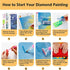 Breakfast Served with Coffee Diamond Painting Fresh Fruits Artwork Drink Milk Wall Art 5D DIY Full Drill Crystal Balanced Diet Pictures Diamond Ar...
