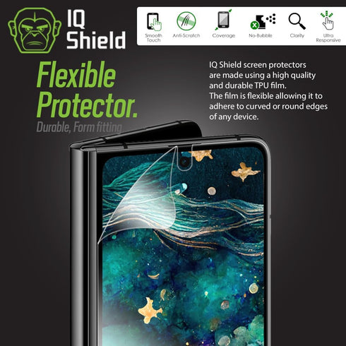 IQShield Screen Protector Compatible with Google Pixel Fold 5G (2-Pack) Anti-Bubble Clear TPU Film...