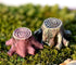3Pcs Artificial Tree Stump Mini Garden Figurines Stumps Ornaments Mini Root Stump Fairy Garden Miniatures Gnomes Moss Terrariums Resin Crafts Figu...
