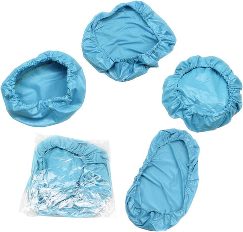 4pcs/Set Protective Full Dental Chair Cover Advanced Milk Silk + TPU + Composite Film Waterproof Material (Large Size, Blue)...