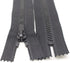 YaHoGa 2PCS 5 Inch #5 Close End Plastic Zippers Bulk Black Molded Resin Zippers for Sewing Clothes Purse Bags Crafts (C/E 5" 2pcs)...