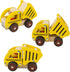 Wooden Push Car Toys for Infants 18 Months, 2 Pcs Baby Vehicle Toys Hand Push Car Toys for 2 Year Old Boys Girls (Excavator + Truck)...