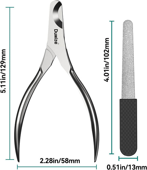 Dog Nail Clippers - All Steel Material, 1.22-Inch Large Opening, Built-in Spring, No Fur Pinch, for Medium to Large Dogs and Cats, Professional Pe...