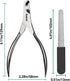 Dog Nail Clippers - All Steel Material, 1.22-Inch Large Opening, Built-in Spring, No Fur Pinch, for Medium to Large Dogs and Cats, Professional Pe...
